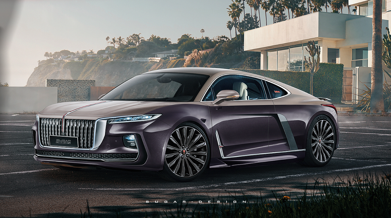 红旗h9超跑,中置超跑哦!开着这车在山间一定非常酷炫吧!