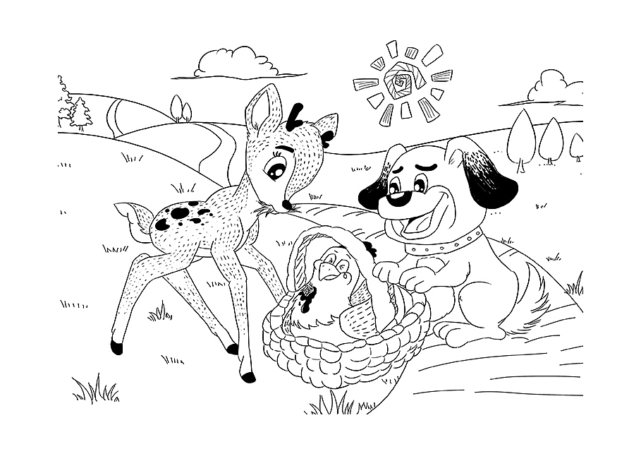 儿童黑白插画线稿（图ZMTEzNjM4MDE2） - 儿童插画 - 站酷设计师豹小玉原创素材 - 站酷ZCOOL