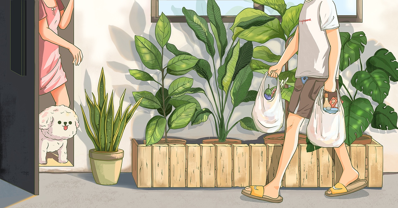 关于我把婚礼拍照区变成画展这件事（图ZMjk1NDA1NjA0） - 艺术插画 - 站酷设计师竺狄Judy原创素材 - 站酷ZCOOL