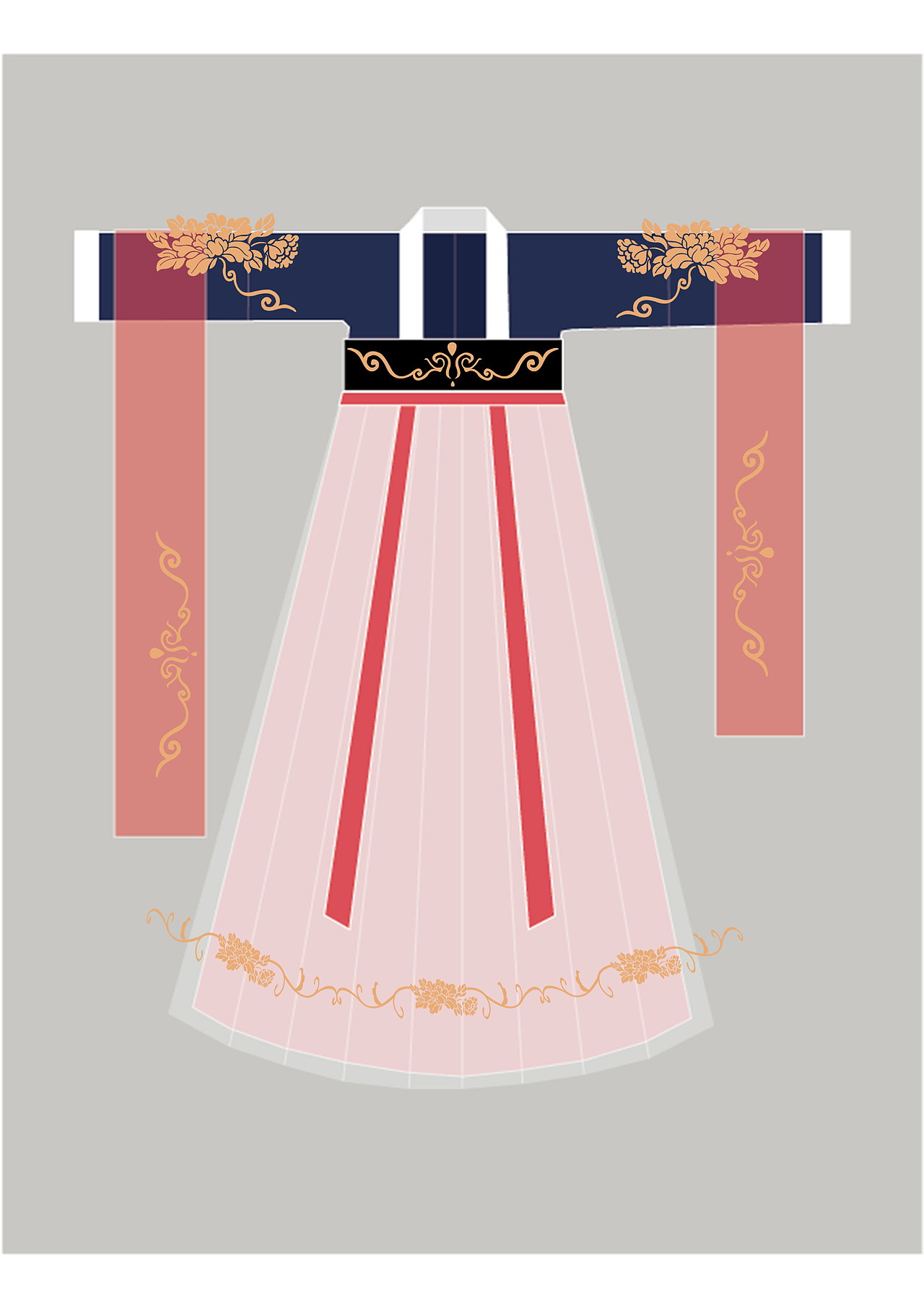 【汉服】汉服设计稿（图ZMTY5MTY3NzA4） - 其他服装 - 站酷设计师廊下闲人原创素材 - 站酷ZCOOL