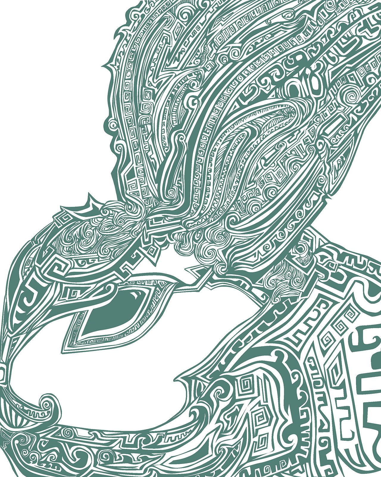 鼎元素动物插画