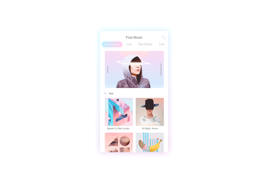 Smart home music player（图ZNzg5NDc4MjQ=） - APP界面 - 站酷设计师又见章鱼哥原创素材 - 站酷ZCOOL