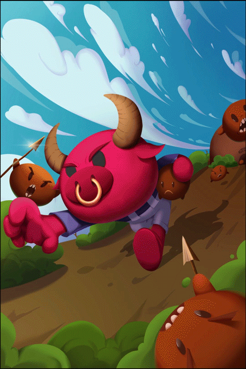 Angry Cattle受气牛卡通形象设计（图ZMjIxMjU2NDY4） - IP形象 - 站酷设计师今逸原创素材 - 站酷ZCOOL