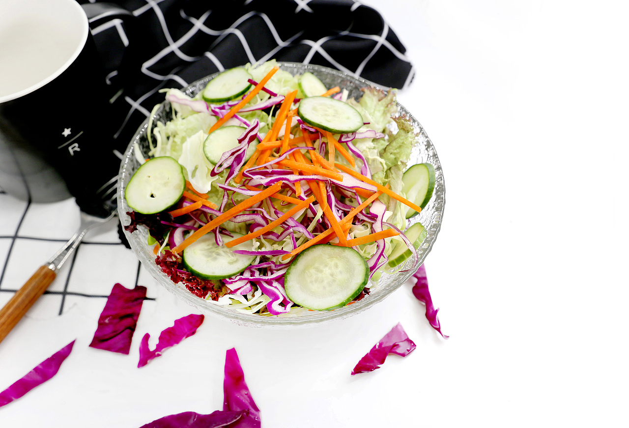 沙拉。蔬菜沙拉