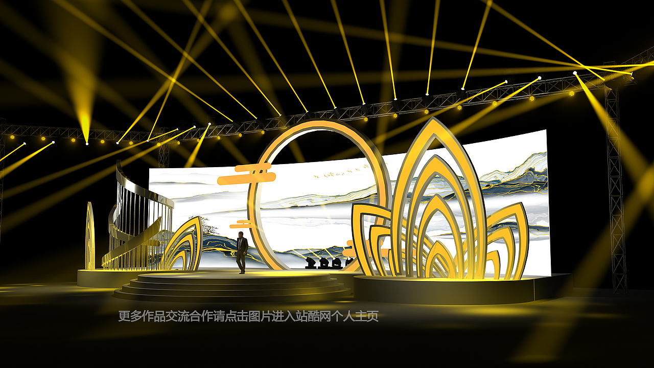 2021中式舞美效果图设计定制案例（图ZMjU1NzY1NzY4） - 其他三维 - 站酷设计师舞美猫原创素材 - 站酷ZCOOL