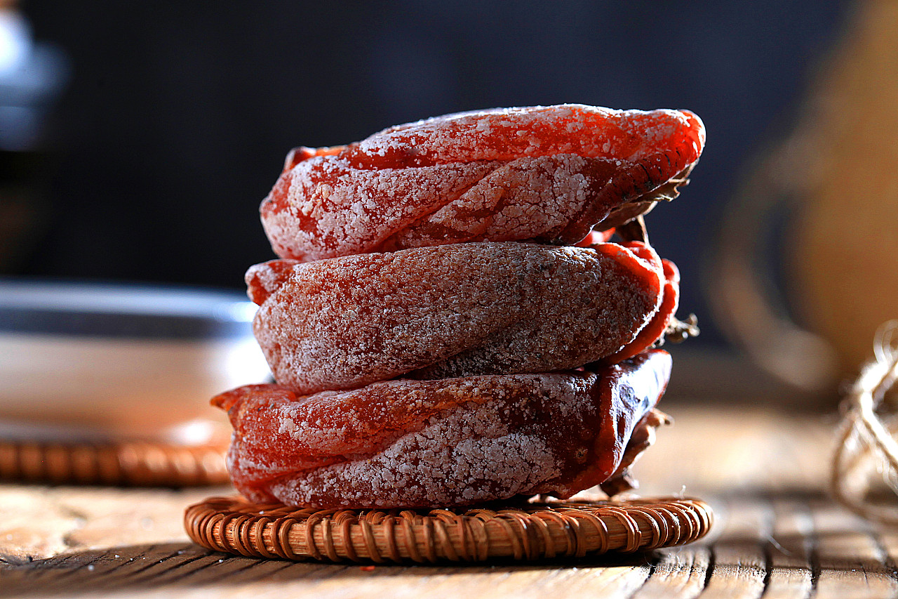 小吃干货柿子饼果肉美味摄影图配图高清摄影大图-千库网