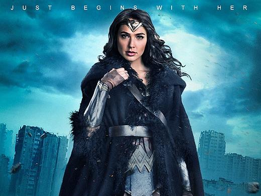 PS海报神奇女侠临摹