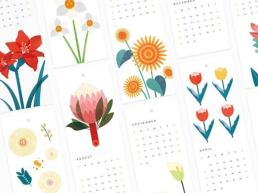 Bonjour 2019 Calendar