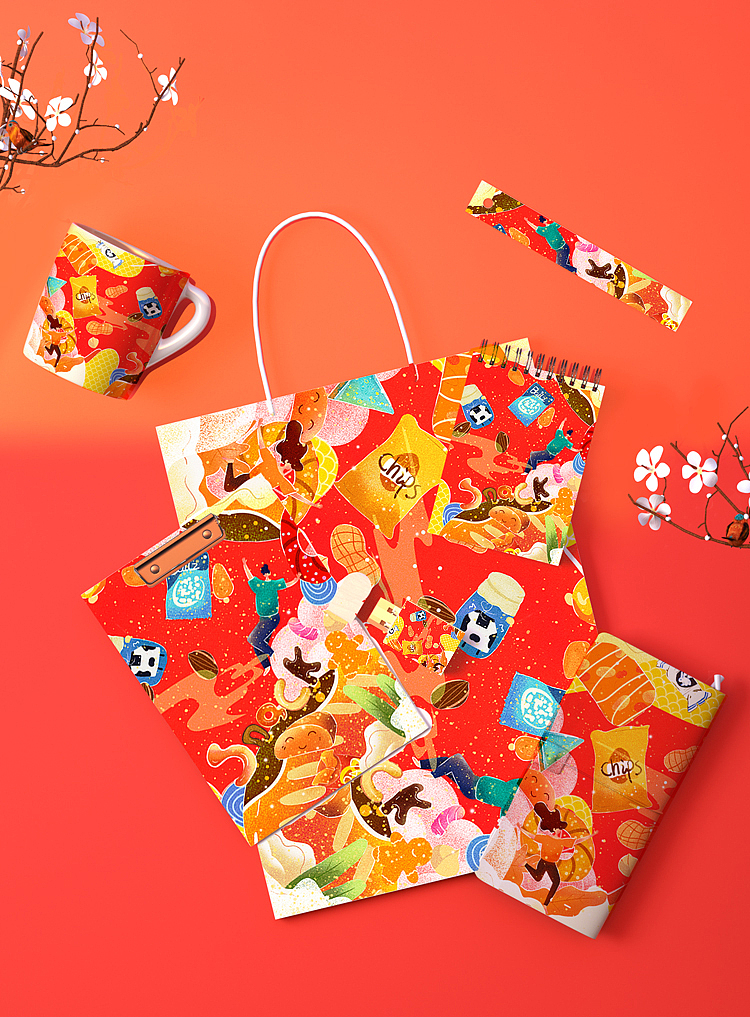 零食包装插画（图ZMTkwMTAxODQw） - 商业插画 - 站酷设计师小园子要向前原创素材 - 站酷ZCOOL