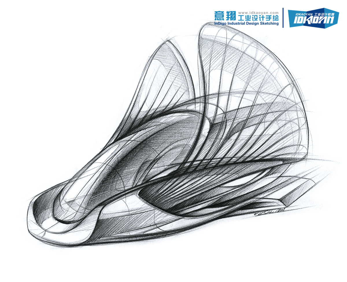 工业设计手绘线稿表达(适合考研、创意草图和