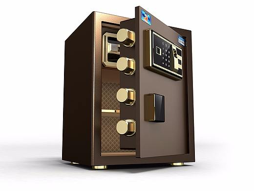 保险柜c4d写实渲染、详情页