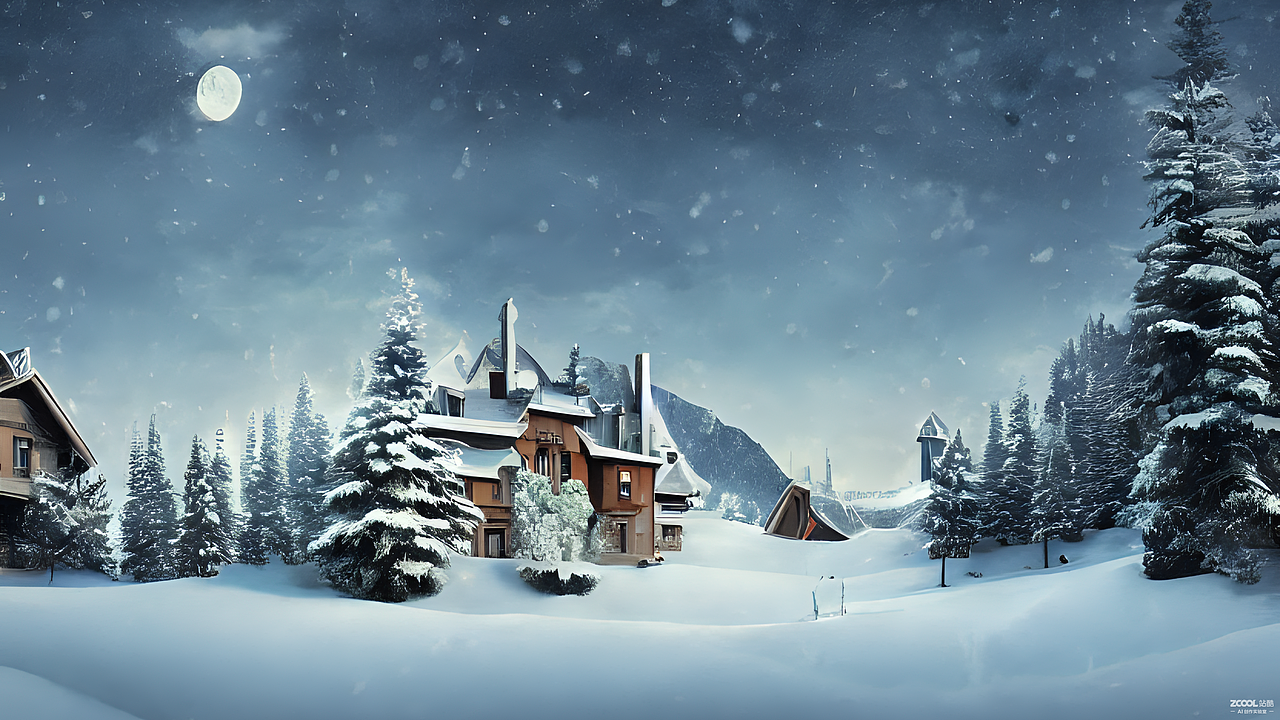 #AI创作实验室#月下之丘