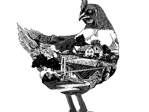 老母雞（個人主頁-ZNDQ2NTEyODA=） - 商業(yè)插畫 - 站酷設(shè)計(jì)師畫畫的陳默原創(chuàng)素材 - 站酷ZCOOL