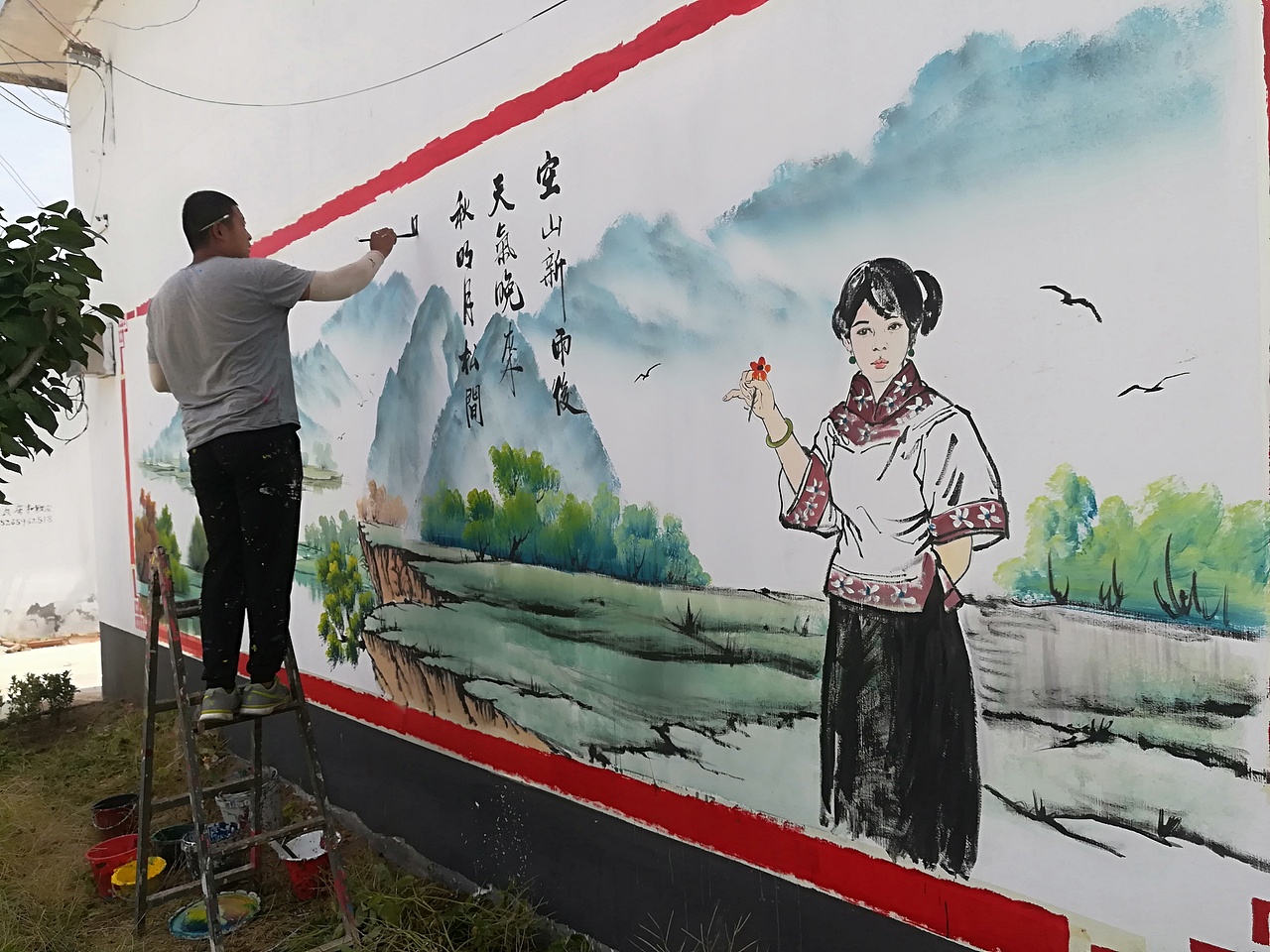 臨沂手繪光頭墻（圖ZMTYxNjM4NTg0） - 新銳潮流插畫(huà) - 站酷設(shè)計(jì)師臨沂手繪原創(chuàng)素材 - 站酷ZCOOL