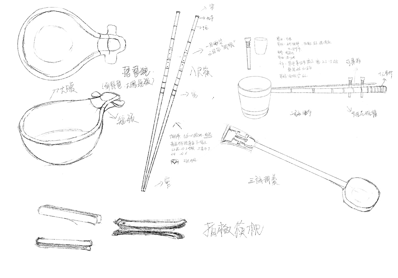 闽南民俗文化文创南音餐具