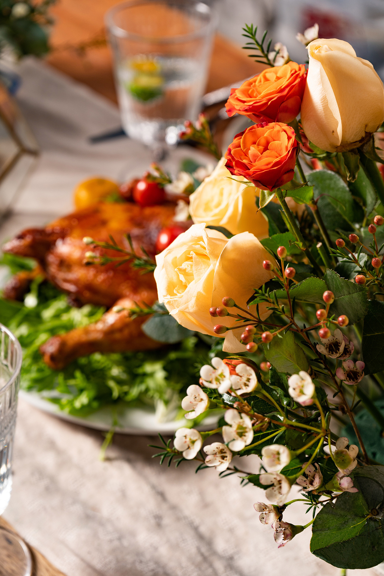 布置一个温暖的感恩节餐桌|摄影|美食摄影|hermoso她们说 - 原创作品