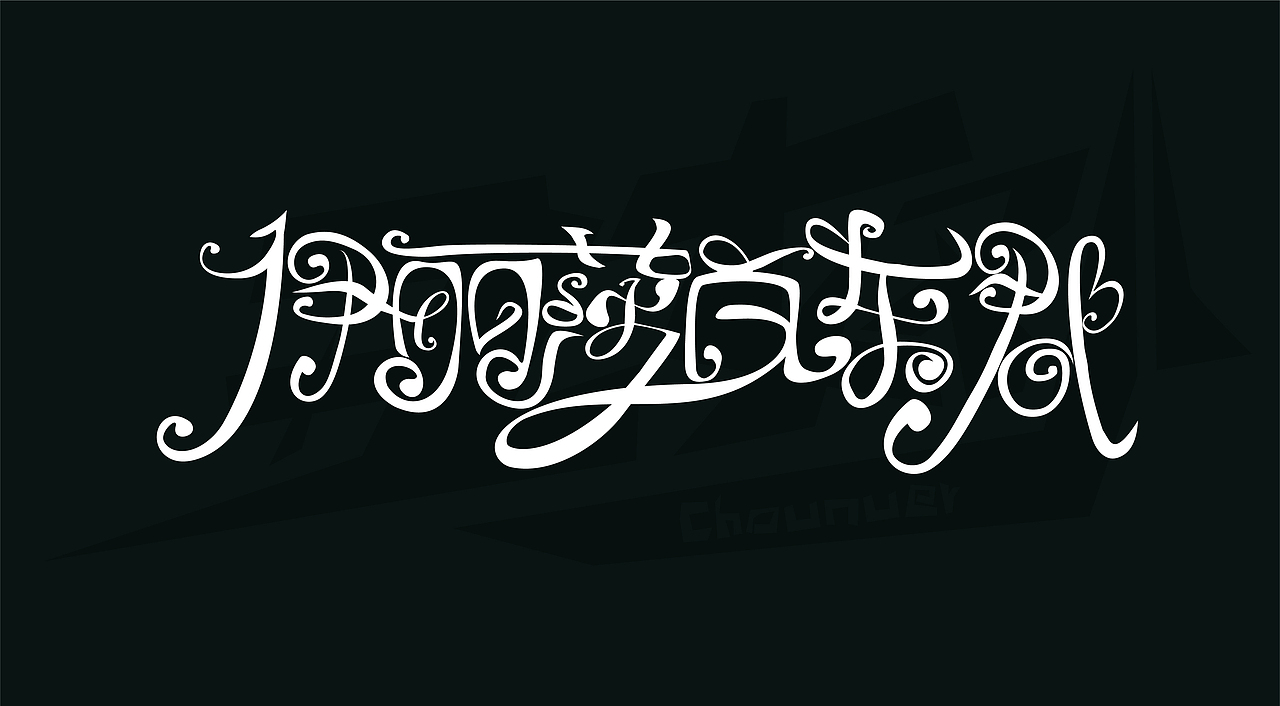 商业及平时练习的字体设计