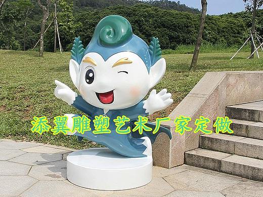 让企业与民众引起共鸣玻璃钢卡通吉祥物雕塑公仔做得好