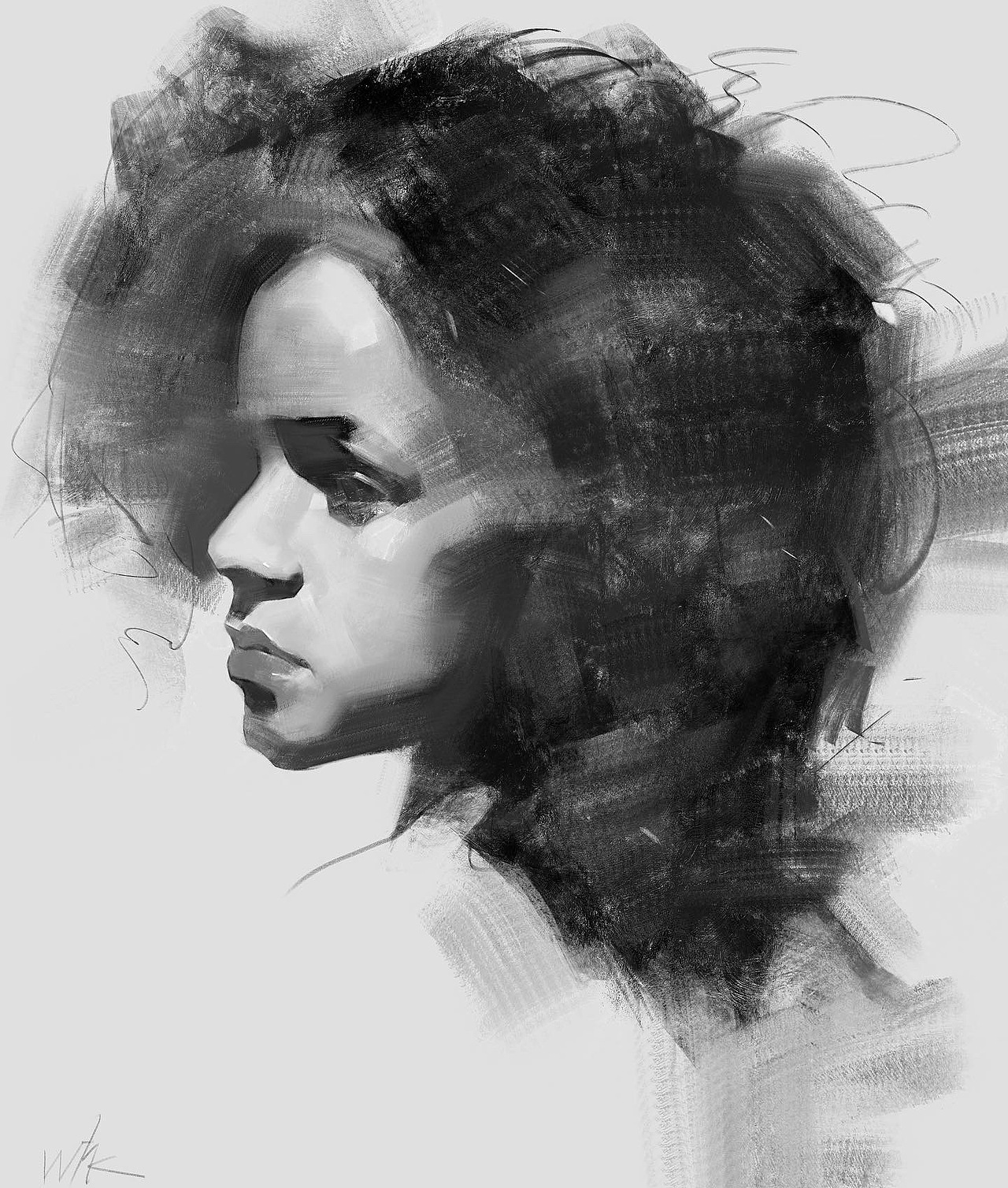 素描肖像练习（图ZMzA3NjcxNzU2） - 绘画 - 站酷设计师T_的cha原创素材 - 站酷ZCOOL