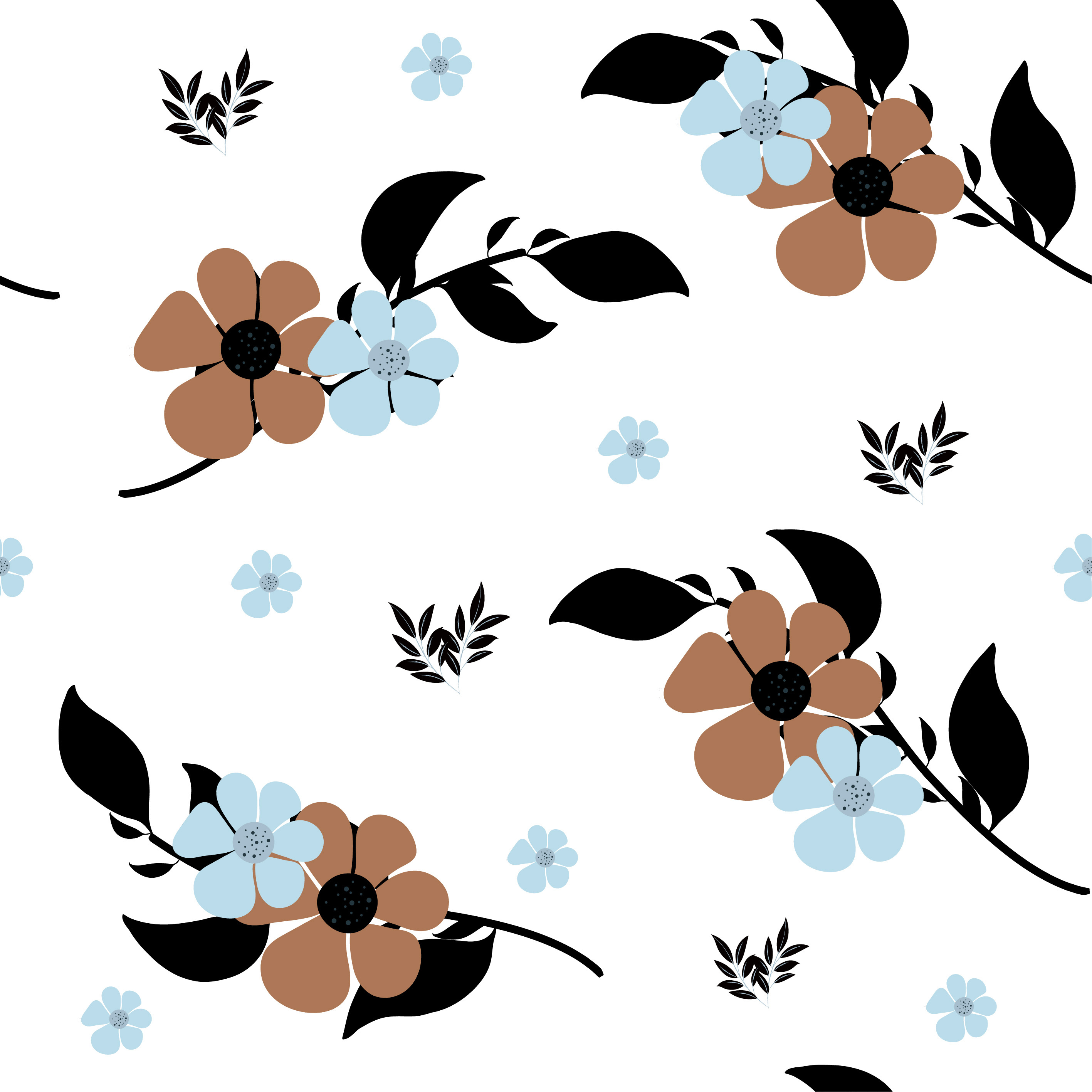 花朵满版图案系列|平面|图案|是大池啊 - 原创作品 - 站酷 (zcool)