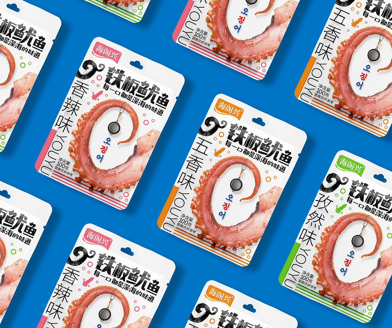 铁板鱿鱼包装设计