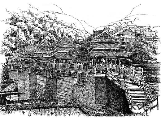 2018黔东南建筑手绘写生
