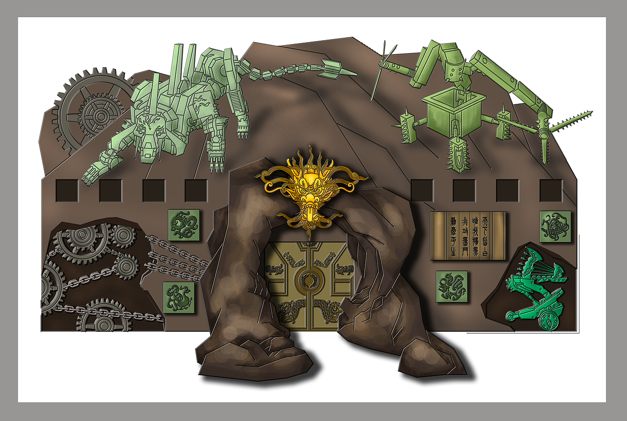 墨家机关城门头浮雕