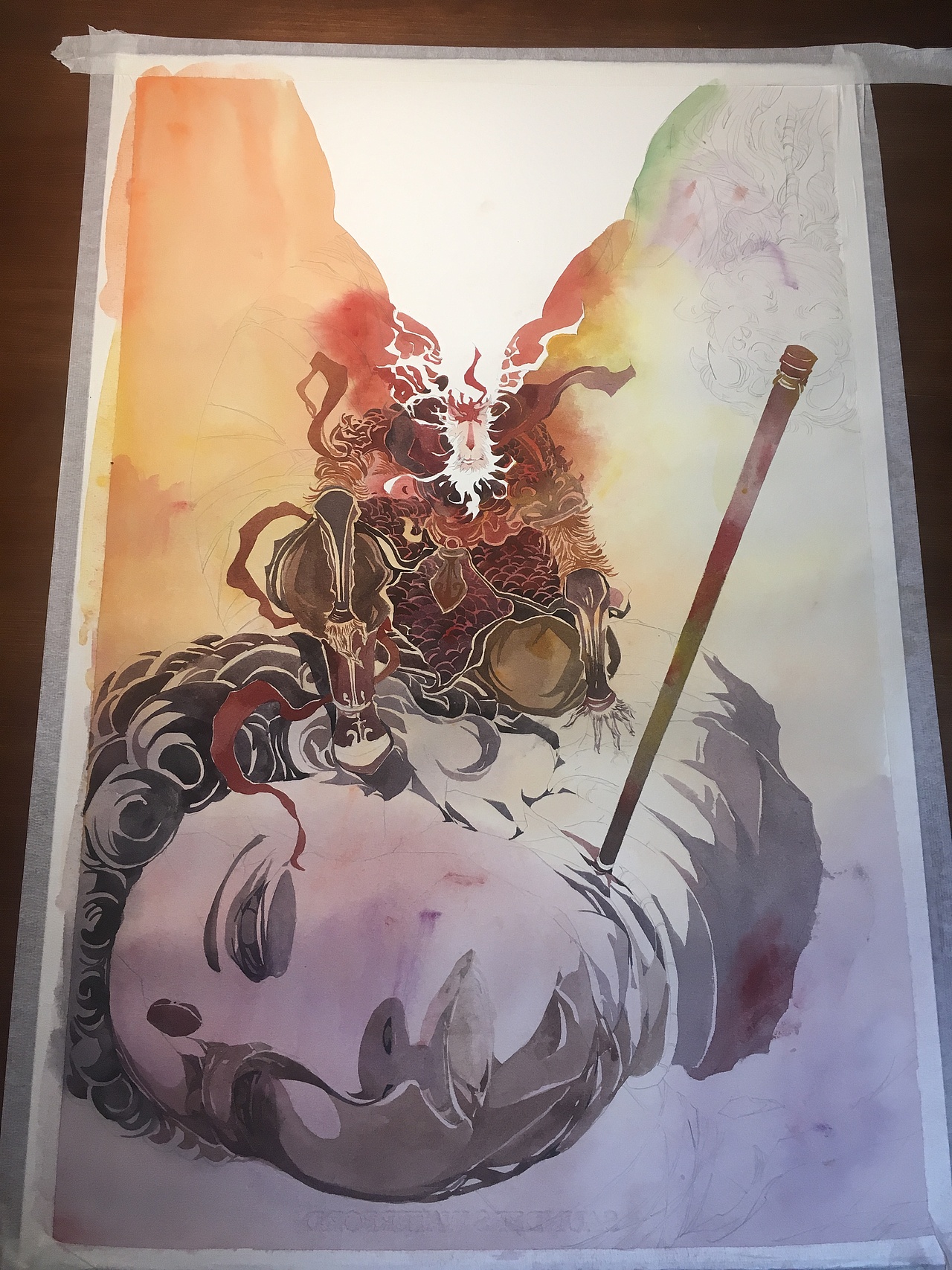 大圣海报《齐天》创作过程