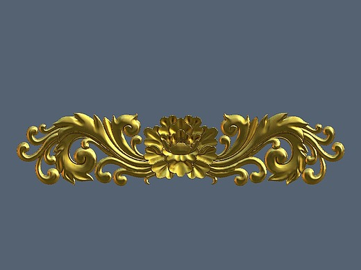 三维浮雕洋花3d缕空雕花设计画图北京精雕3d打印图案