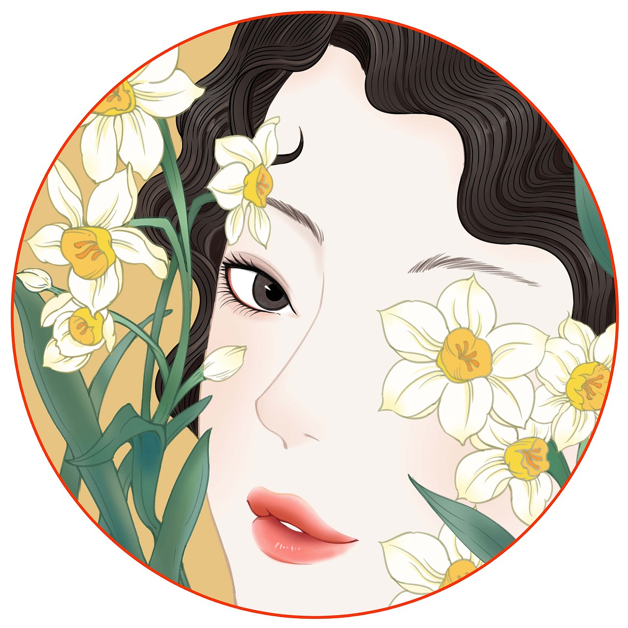 为贞格格雪花膏绘制的上海女人系列 版权归贞格格所有上海/插画师/3年