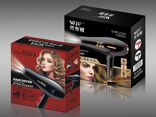 電器產品吹風筒包裝外盒設計（個人主頁-ZNDgyMDMzODQ=） - 包裝 - 站酷設計師wqt11原創(chuàng)素材 - 站酷ZCOOL