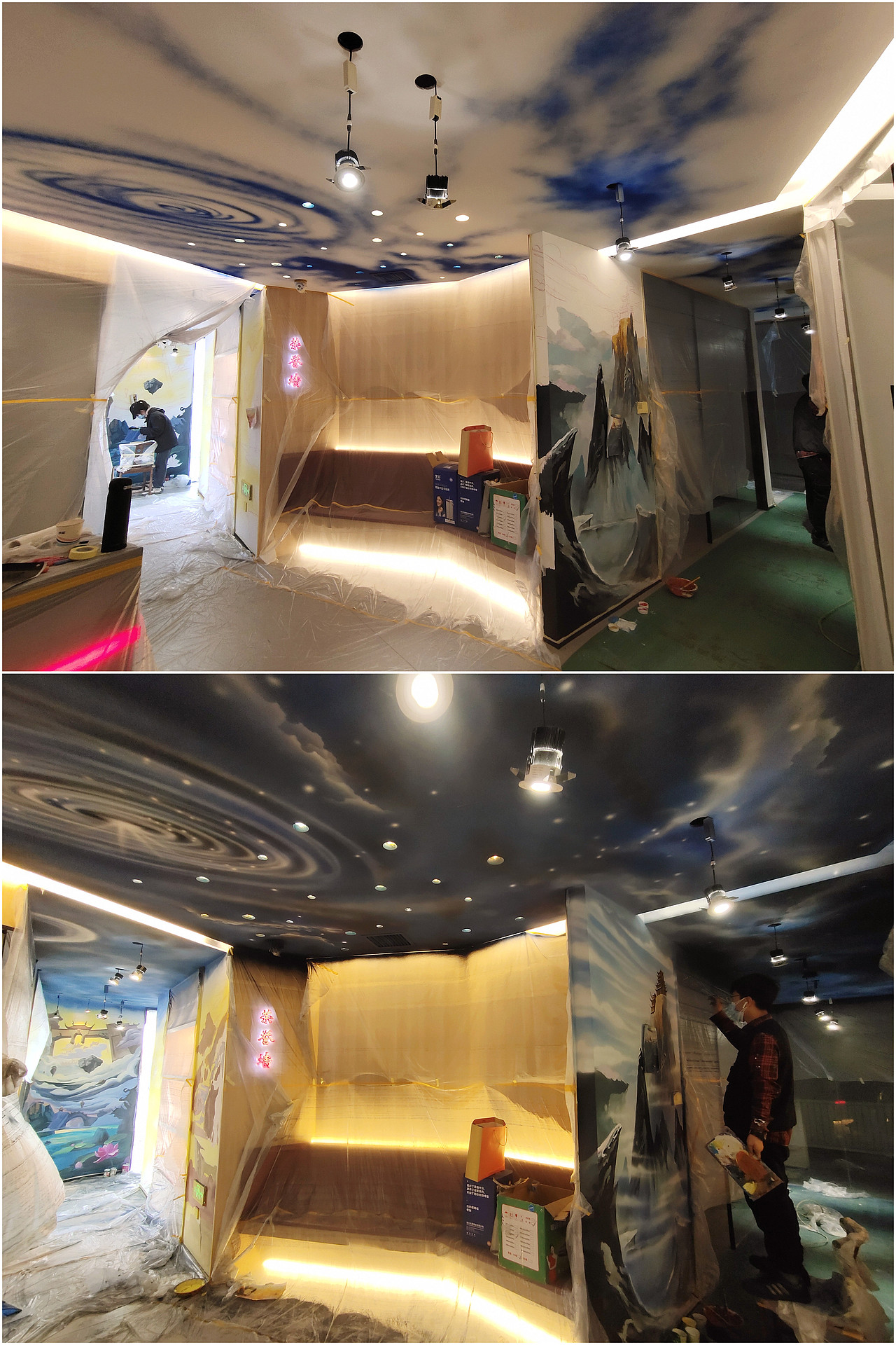 太原柳巷千里商厦 BGM密室逃脱 主题壁画（图ZMjU0MDAwNzQ0） - 实验艺术 - 站酷设计师淘气二少原创素材 - 站酷ZCOOL