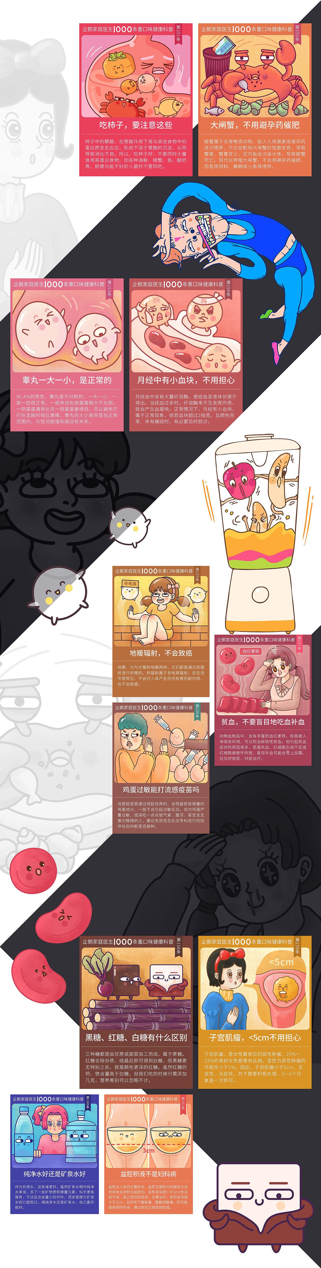 1000条重口味健康科普插画（1-161）（图ZMjM5NDEzNDY0） - 商业插画 - 站酷设计师企鹅杏仁设计原创素材 - 站酷ZCOOL