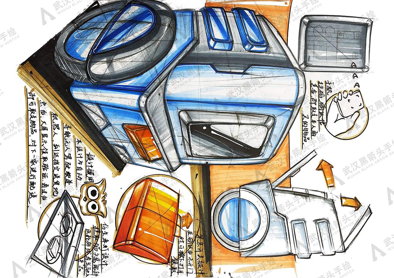 工业设计考研手绘版面