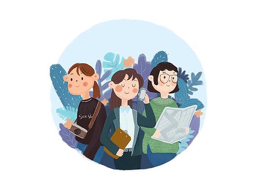 插画练习（个人主页-ZMjQ1MjE3NDQ=） - 儿童插画 - 站酷设计师东京百货原创素材 - 站酷ZCOOL