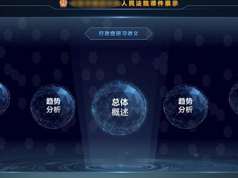 大屏－某中级法院法官数据可视化平台