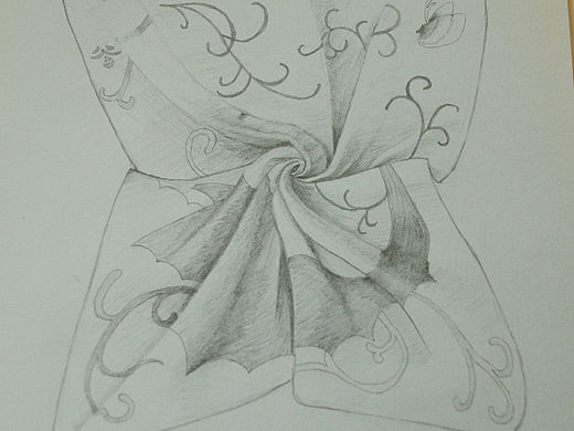 毫无素描训练作品五之《手绢》（个人主页-ZMzE2MTAwNA==） - 创作习作 - 站酷设计师Littley小歪原创素材 - 站酷ZCOOL