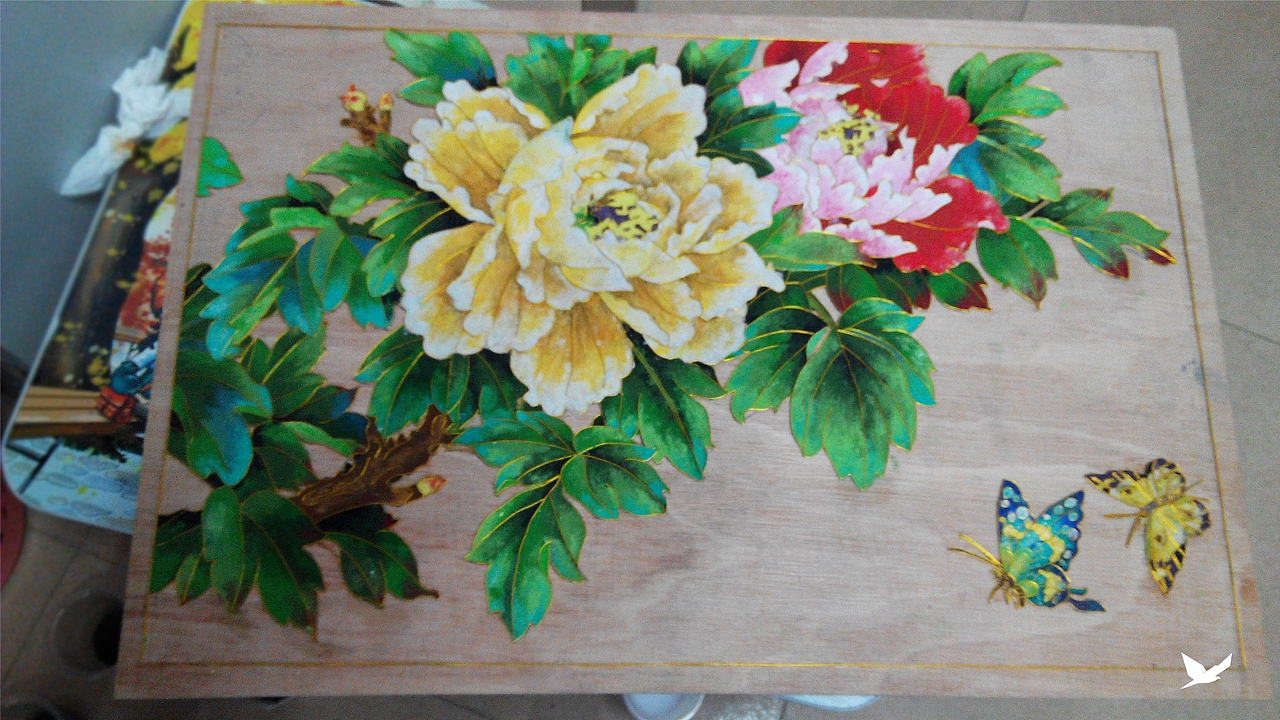 金絲沙畫（含制作過程）（圖ZNzE3NDI4MTI=） - 繪畫 - 站酷設(shè)計師AQing阿青原創(chuàng)素材 - 站酷ZCOOL