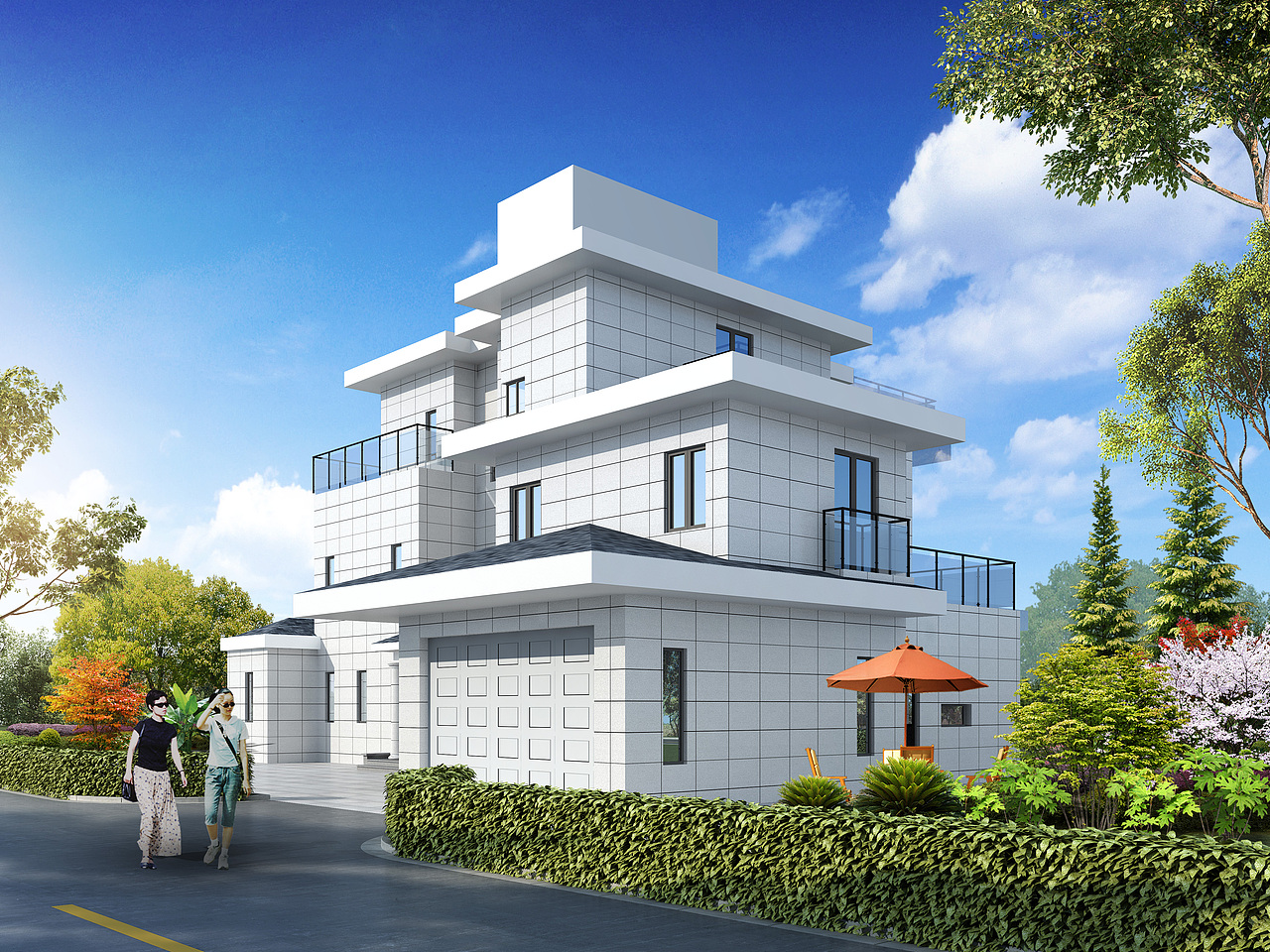 室外|别墅外观|37种案例（图ZMjI3MTYxMzQ4） - 建筑设计 - 站酷设计师陈轩15956513871原创素材 - 站酷ZCOOL