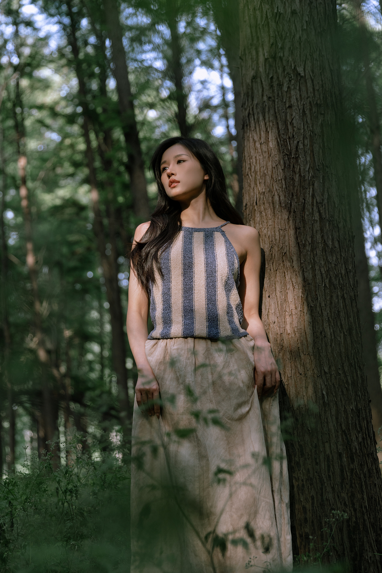漫步水杉林（图ZMzQwNTg1MDMy） - 人像摄影 - 站酷设计师茶底zzz原创素材 - 站酷ZCOOL