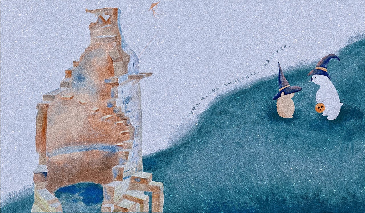 《书中的旅行》（图ZMjYxMDc5MDMy） - 绘本 - 站酷设计师ooopuppy原创素材 - 站酷ZCOOL