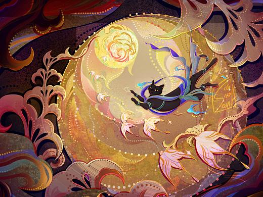 【2021中秋】-猫咪贺图