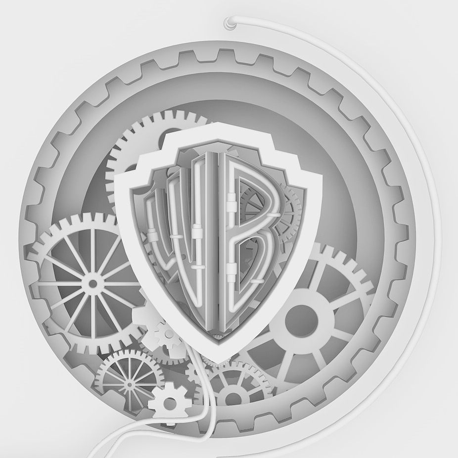 C4D建模作品 齿轮 字母