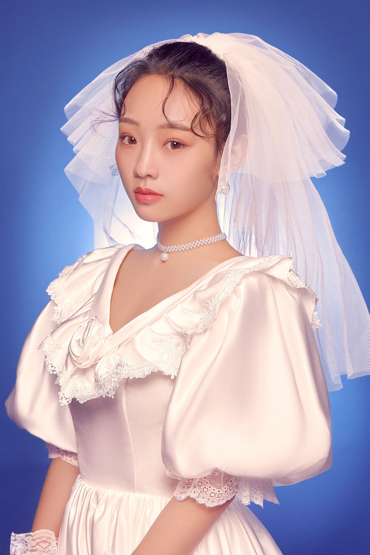 单人复古婚纱照