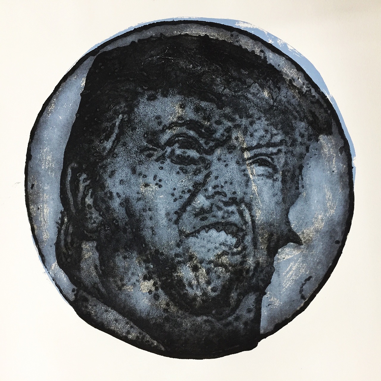 【在当代艺术家金锋的上海工作室创作】