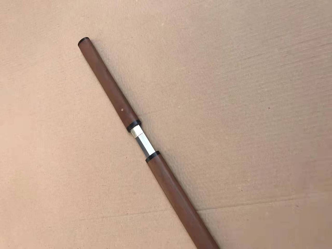 座头市杖刀 重蚁木包牛角拵 折叠地肌钢烧刃上研