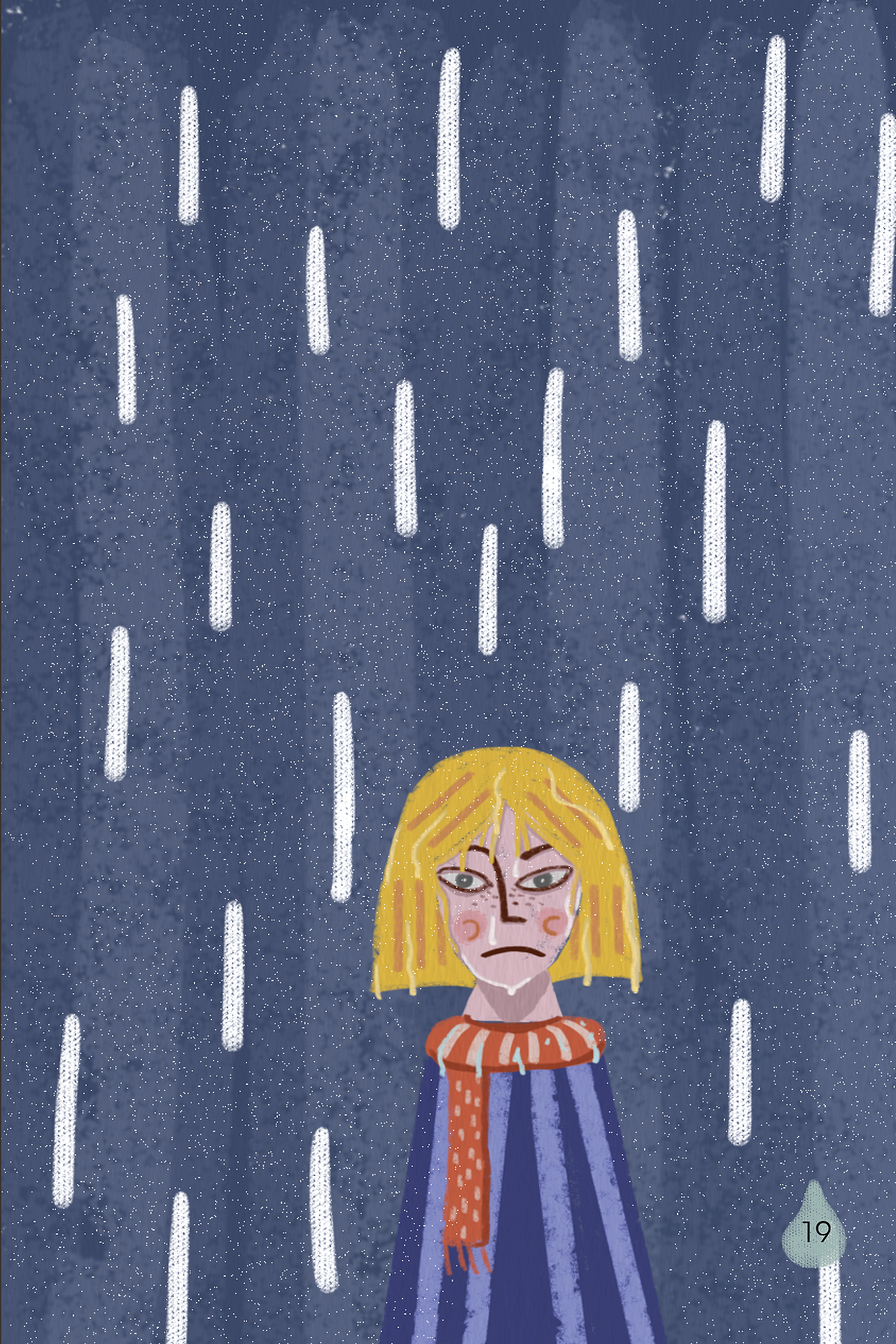 《rain》插画（图ZMTkwMjg3NTYw） - 绘本 - 站酷设计师学设计的焗土豆原创素材 - 站酷ZCOOL
