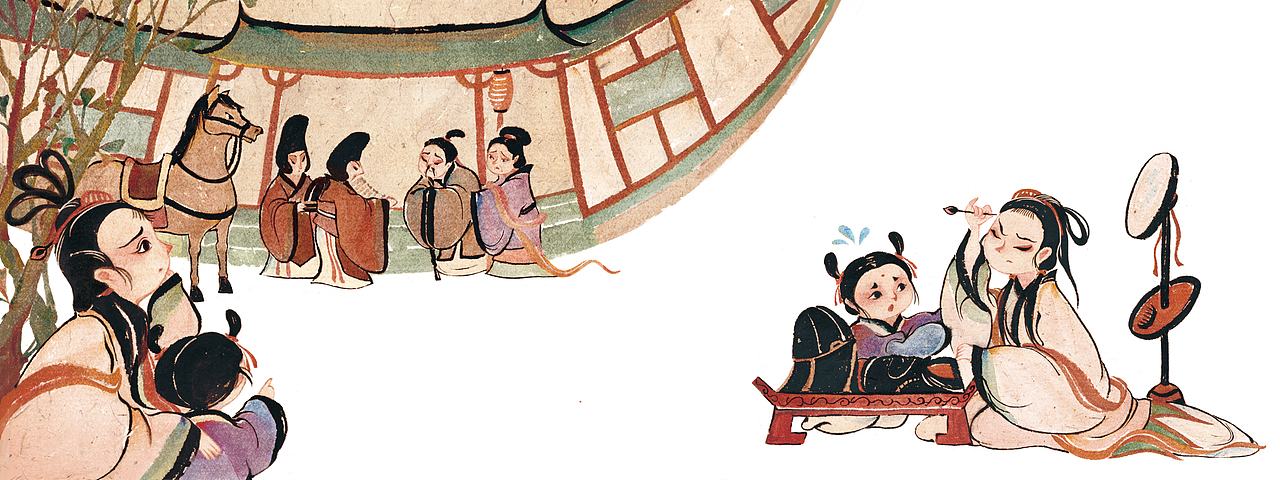 中国风儿童绘本花木兰