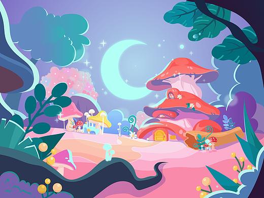 穿越蘑菇森林🍄