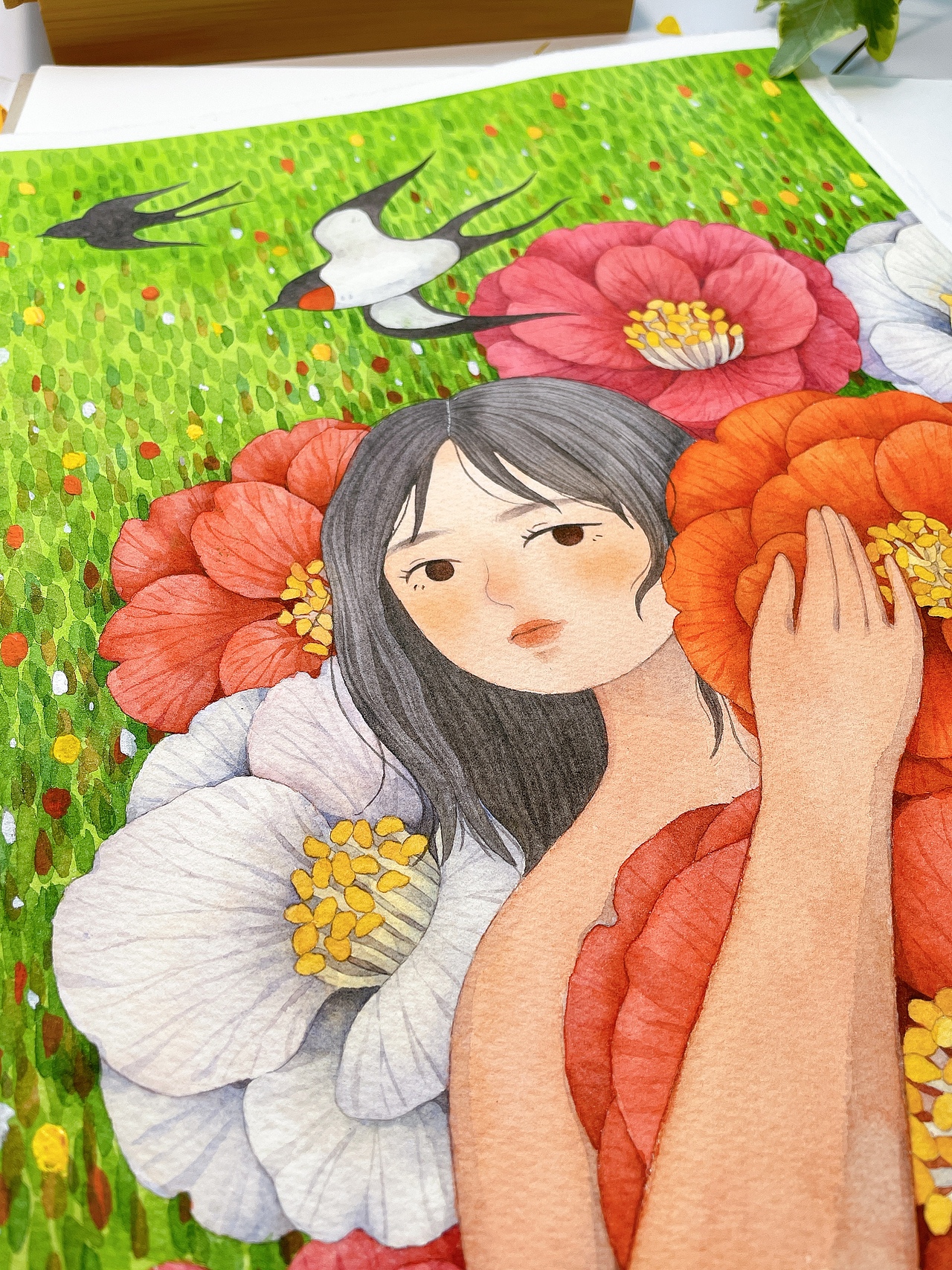春（图ZMjQ1NzU1MzMy） - 商业插画 - 站酷设计师玉米呀yumia原创素材 - 站酷ZCOOL